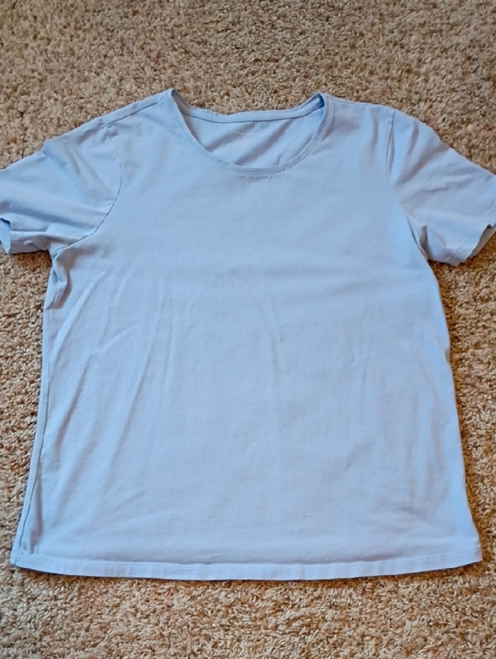 Christopher & Banks Pale Blue Crew Neck Tee